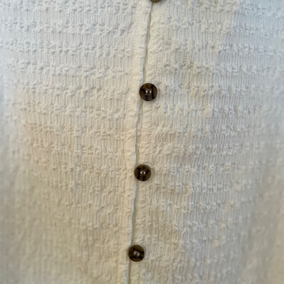 Sanctuary White Button Down Vest with Tie Front Detail - Picture 3 of 8